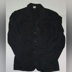 Vintage 90s Fashion Bug Jacket Black With Belt